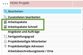 Arbeitspaket hinzufügen 1