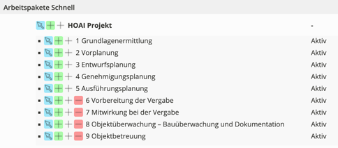 Arbeitspakete Schnell