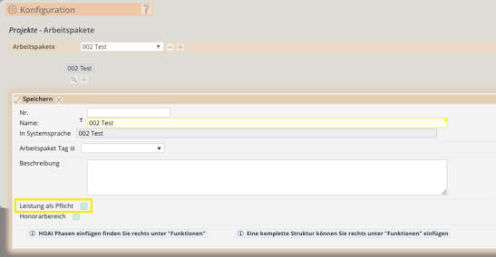Arbeitspakete-Pflichtfeld