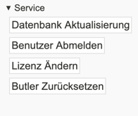 Services Lizenz ändern